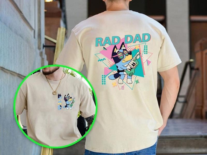 Bluey Bingo Family DRG Bandit Rad Dad Cool Club - Adult & Kids T-Shirts, Sweatshirts & Hoodies apparel design preview 1