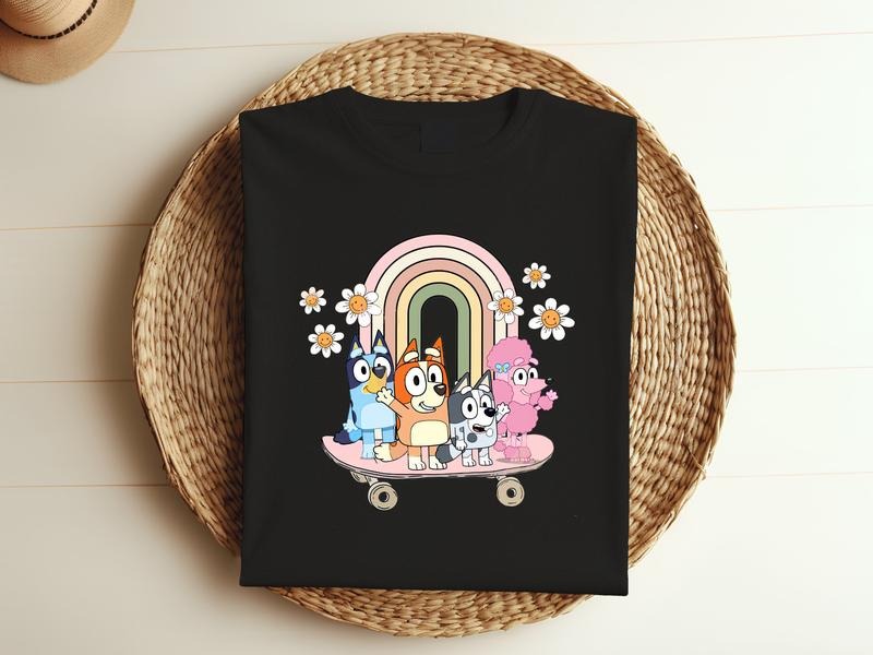 Bluey Cartoon Family - Adult & Kids T-Shirts, Sweatshirts & Hoodies apparel design preview 1