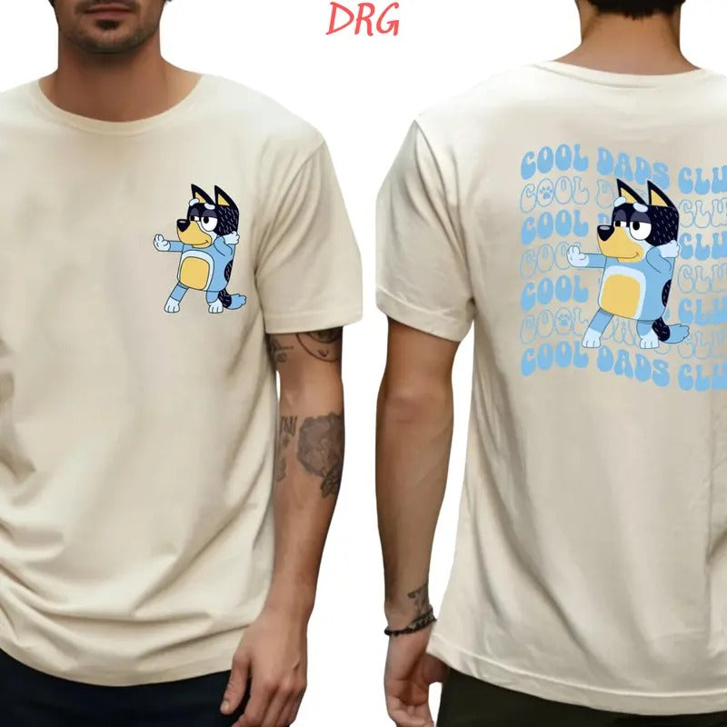 Bluey Cool Dad DRG Bandit Club Rad - Adult & Kids T-Shirts, Sweatshirts & Hoodies apparel design preview 1