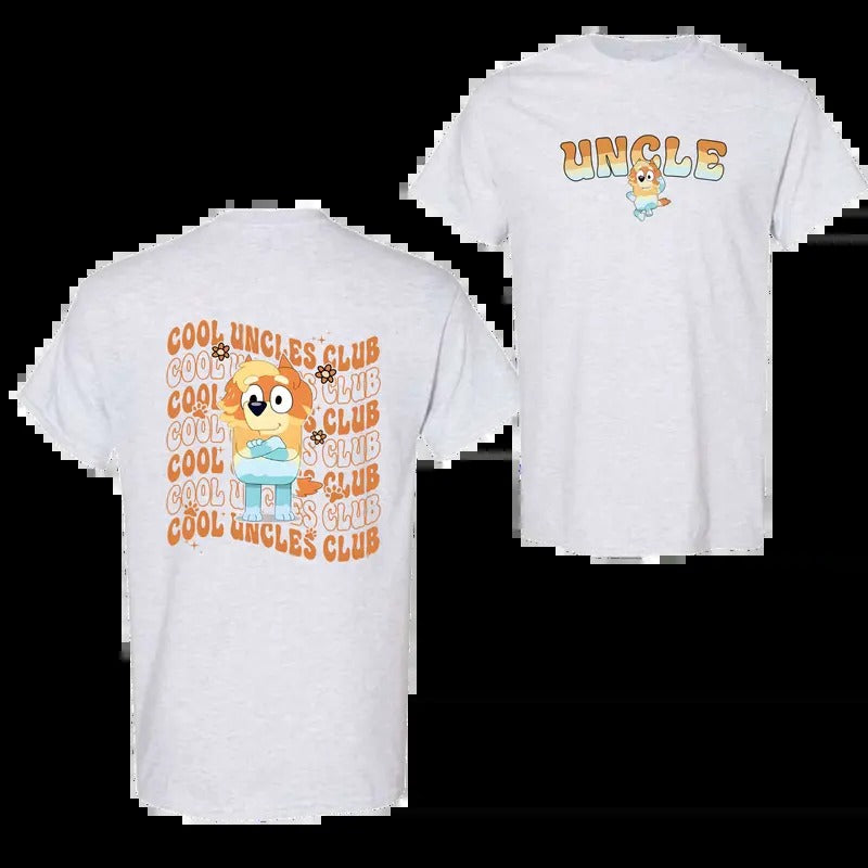 Bluey Cool Uncles Club Radley Heeler Uncle Tops - Adult & Kids T-Shirts, Sweatshirts & Hoodies apparel design preview 1