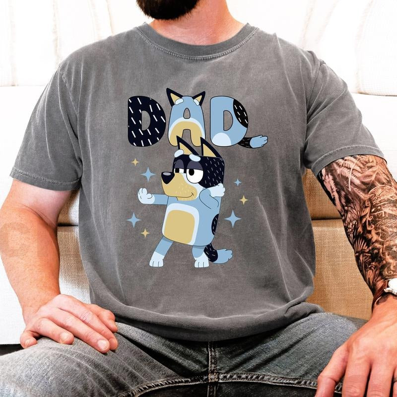 Bluey Dad Rad Bandit Happy - Adult & Kids T-Shirts, Sweatshirts & Hoodies apparel design preview 1