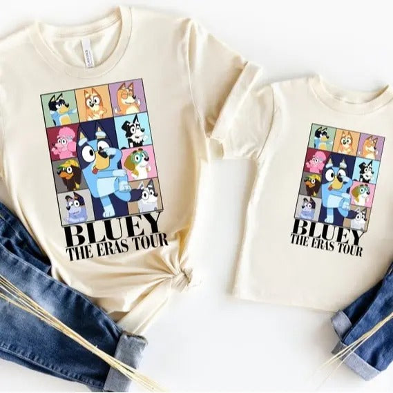 Bluey Eras Tour Midnights Family - Adult & Kids T-Shirts, Sweatshirts & Hoodies apparel design preview 1