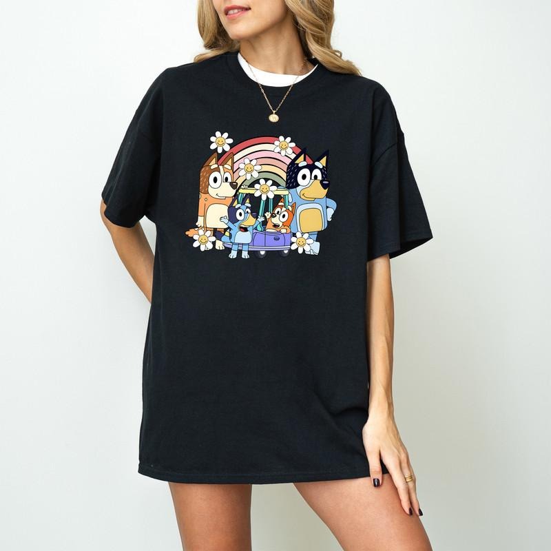 Bluey Family Bingo Dad Rita Blue Dog - Adult & Kids T-Shirts, Sweatshirts & Hoodies apparel design preview 1