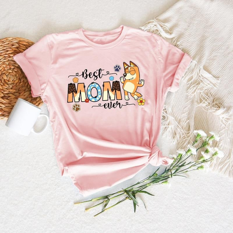 Bluey Family Mom Dad - Adult & Kids T-Shirts, Sweatshirts & Hoodies apparel design preview 1