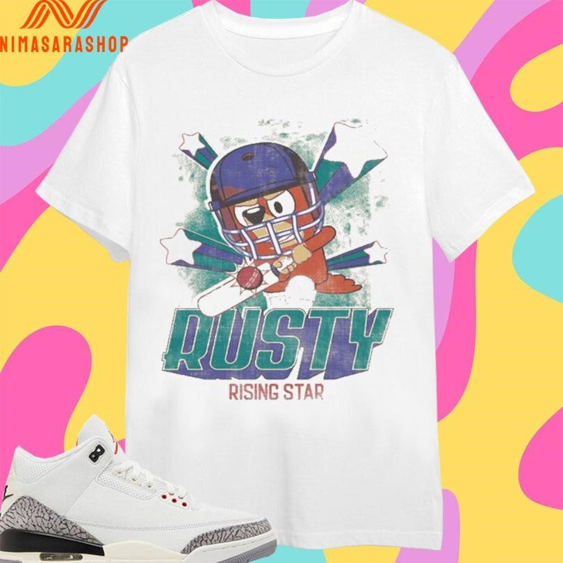 Bluey Rusty Rising Star - Adult & Kids T-Shirts, Sweatshirts & Hoodies apparel design preview 1