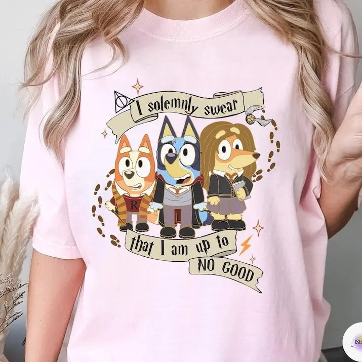 Bluey Wizard Bingo I Solemnly Swear That Am Up No - Adult & Kids T-Shirts, Sweatshirts & Hoodies apparel design preview 1
