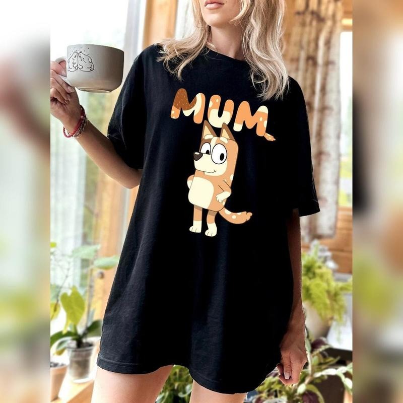 Blueyes Mom DRG Family Retro Chilli Heeler Mum Party - Adult & Kids T-Shirts, Sweatshirts & Hoodies apparel design preview 1