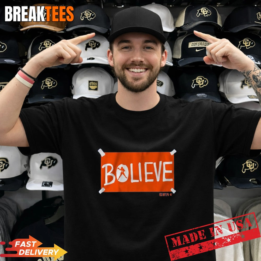 Bo Nix Bolieve Football Graphic - Adult & Kids T-Shirts, Sweatshirts & Hoodies apparel design preview 1