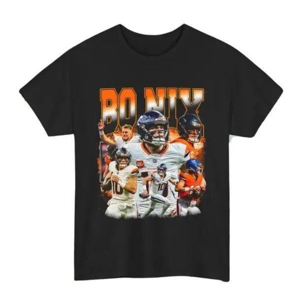 Bo Nix Funny Vintage #D.Broncooss Football Crew Neck - Adult & Kids T-Shirts, Sweatshirts & Hoodies apparel design preview 1