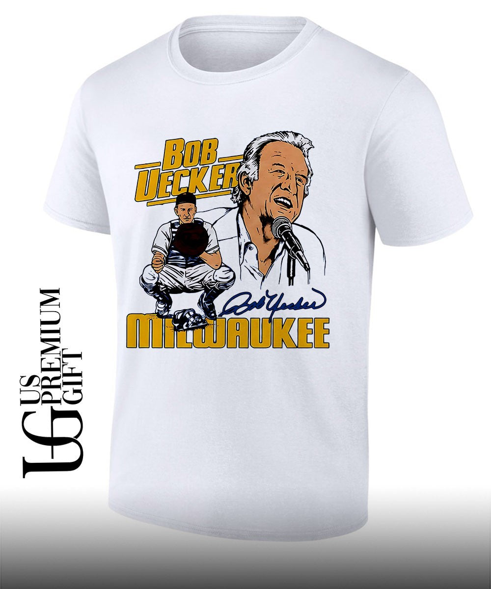 Bob Uecker Milwaukee Brewers Baseball tribute - Adult & Kids T-Shirts, Sweatshirts & Hoodies apparel design preview 1