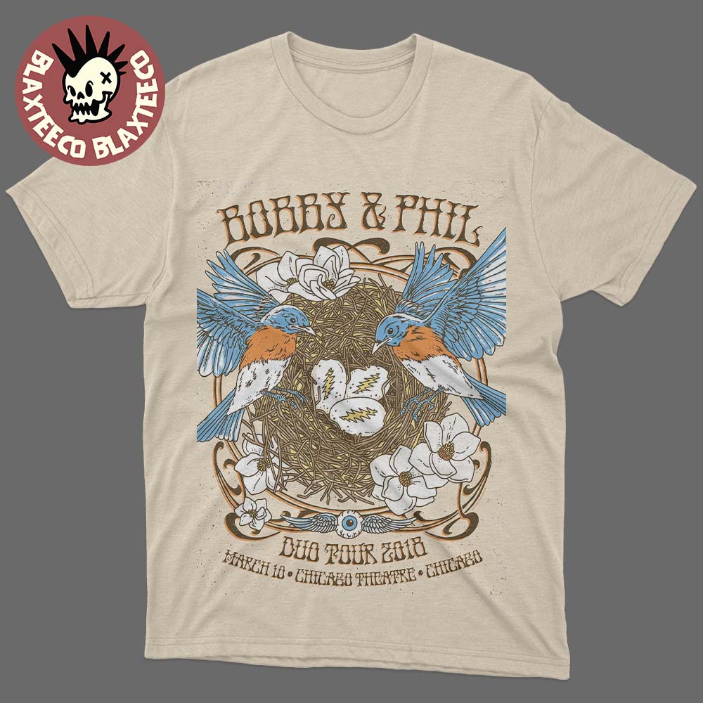 Bob Weir x Phil Lesh Bobby And Duo Tour 2018 Night 1 - Adult & Kids T-Shirts, Sweatshirts & Hoodies apparel design preview 1