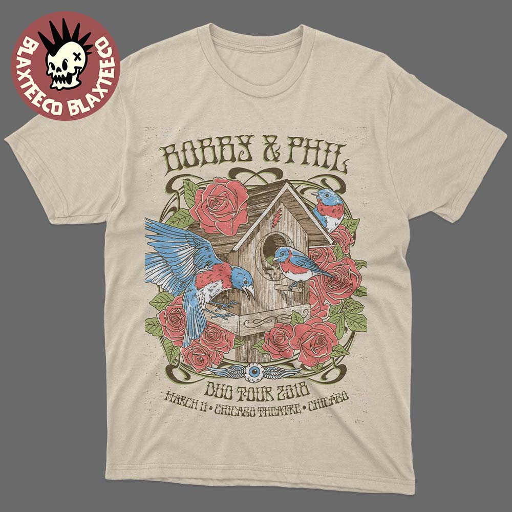 Bob Weir x Phil Lesh Bobby And Duo Tour 2018 Night 2 - Adult & Kids T-Shirts, Sweatshirts & Hoodies apparel design preview 1