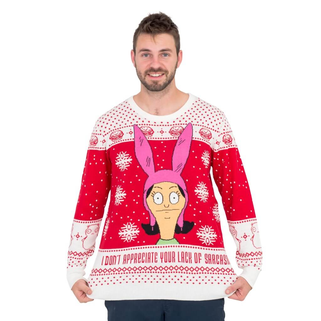 Bobs Burgers Louise Appreciate your Lack of Sarcasm Ugly Christmas Sweater - Holiday Gift product image 3