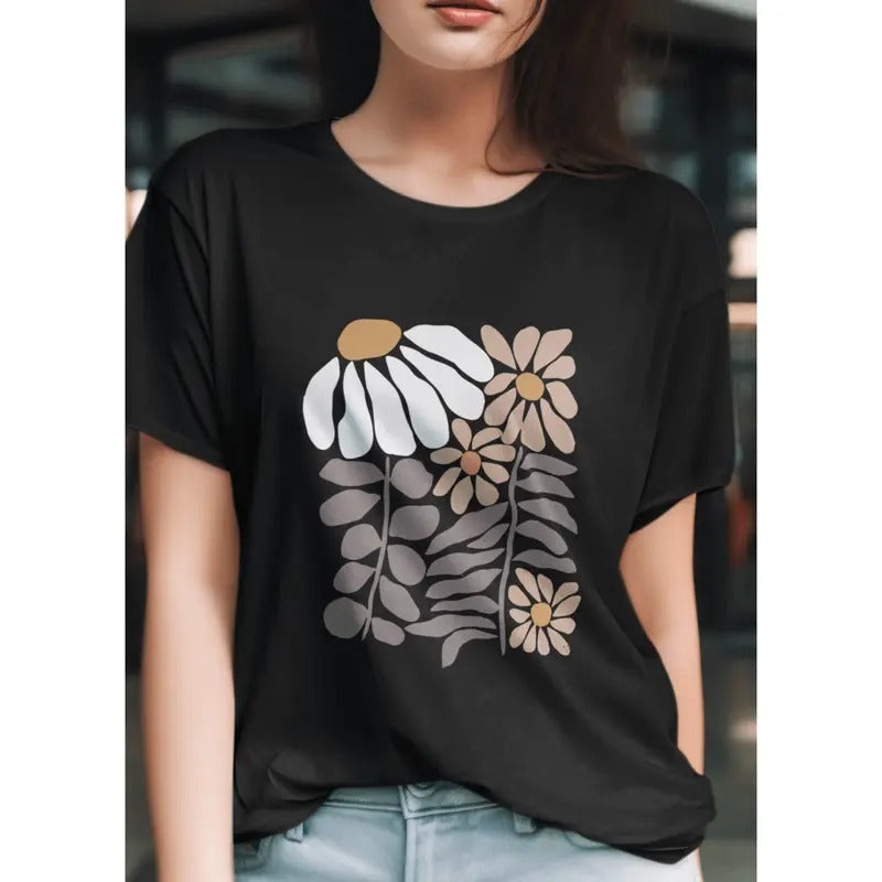 Boho Flower Wildflower Funny Teeshirt Summer Cool - Adult & Kids T-Shirts, Sweatshirts & Hoodies apparel design preview 1