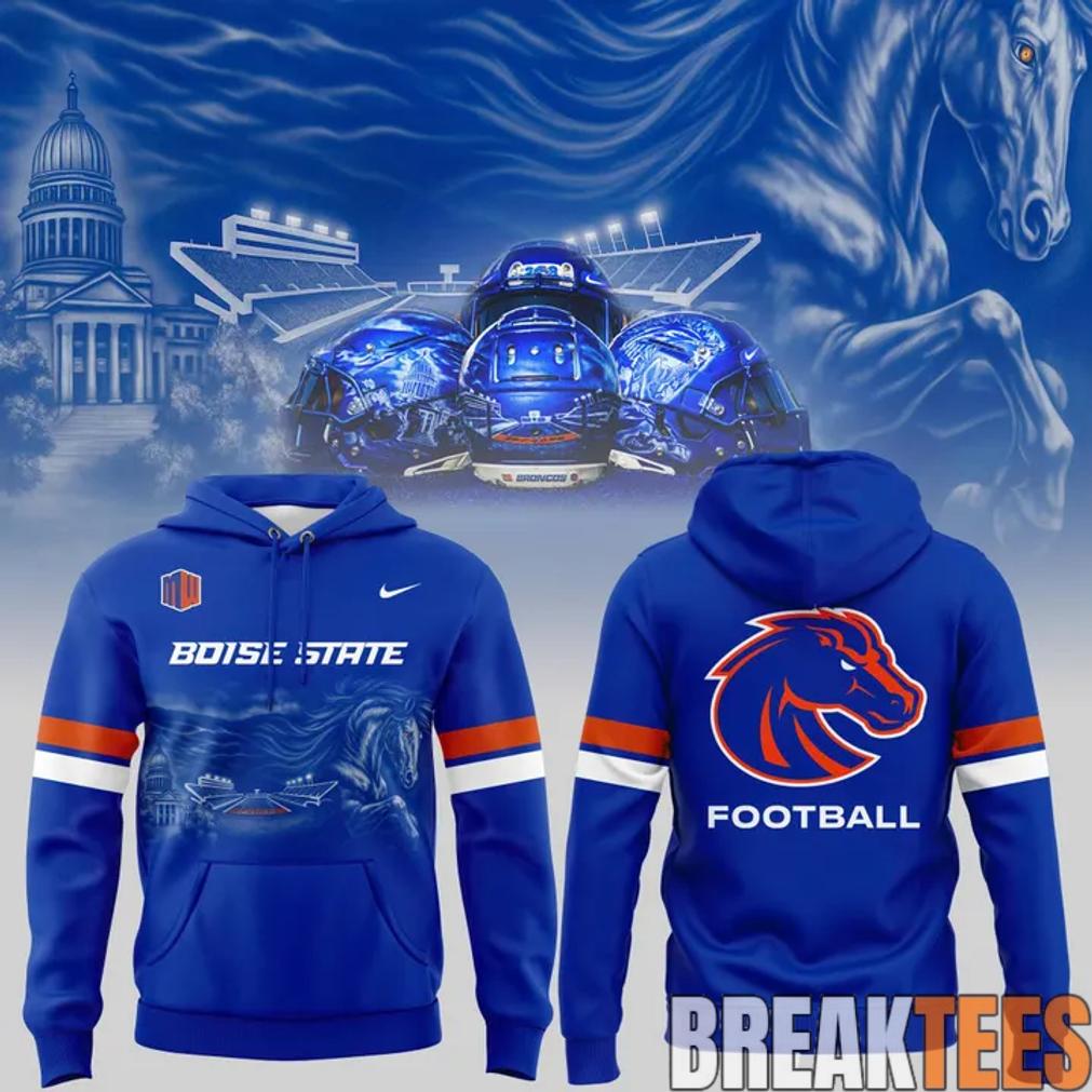 Boise State Broncos Football 'The Blue and of Idaho' - Adult & Kids T-Shirts, Sweatshirts & Hoodies apparel design preview 1