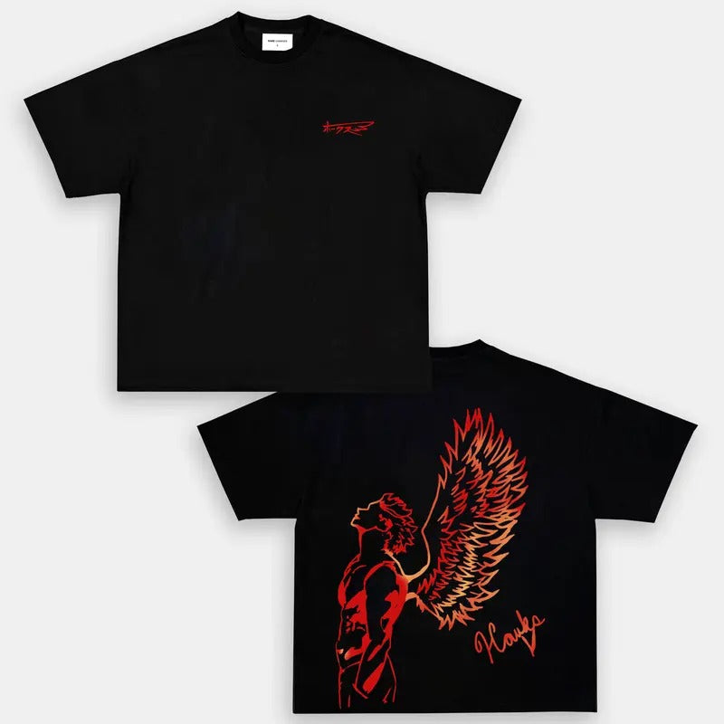 Boku No Hero Hawks Wings Unleashed Soar Sky! Anime - Adult & Kids T-Shirts, Sweatshirts & Hoodies apparel design preview 1