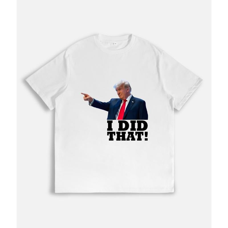 Bold Statement Figure Pointing "I DID THAT!" Slogan - Adult & Kids T-Shirts, Sweatshirts & Hoodies apparel design preview 1