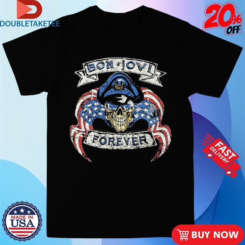 Bon Jovi Forever Skull - Adult & Kids T-Shirts, Sweatshirts & Hoodies apparel design preview 1