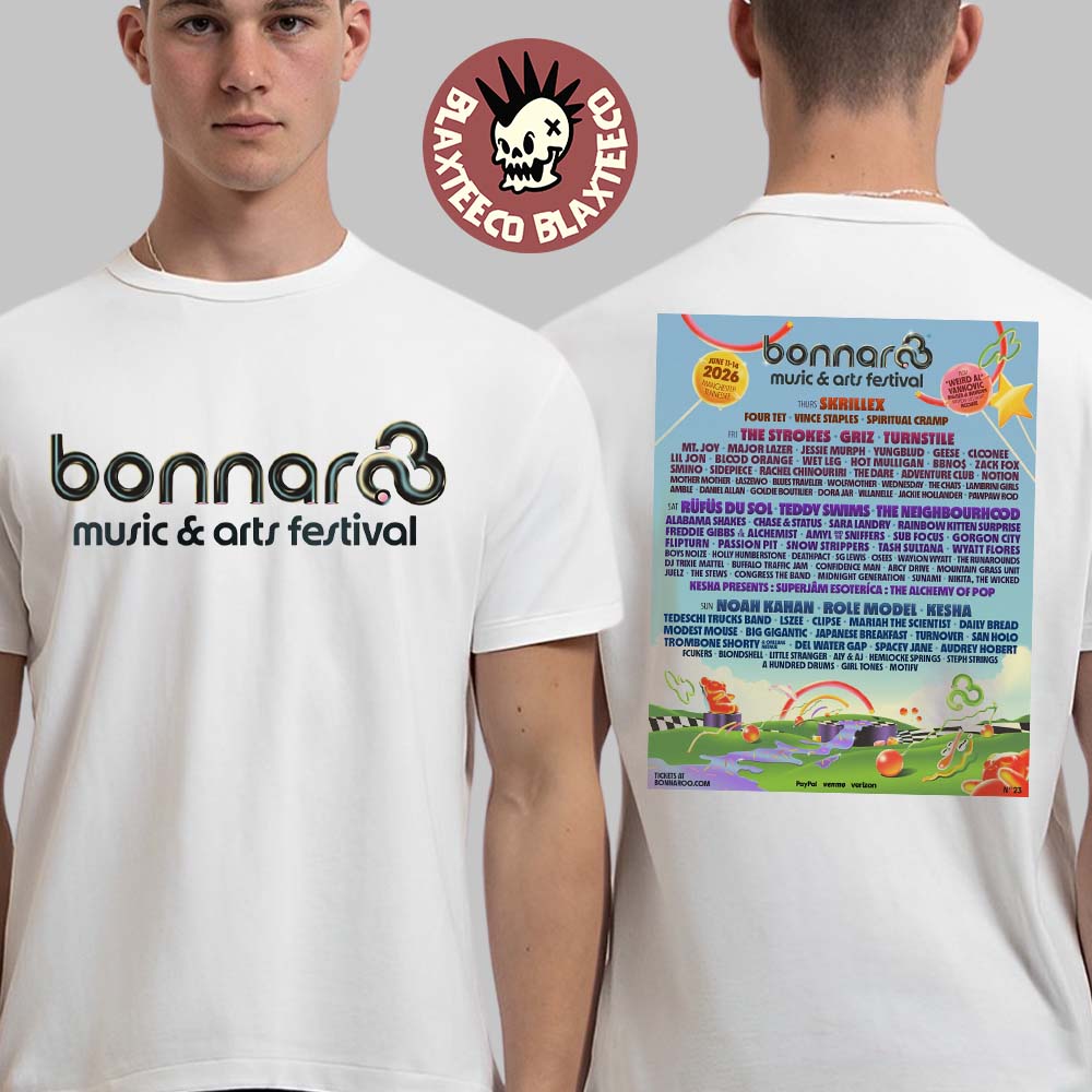 Bonnaroo Music And Arts Festival 2026 Full Lineup In - Adult & Kids T-Shirts, Sweatshirts & Hoodies apparel design preview 1