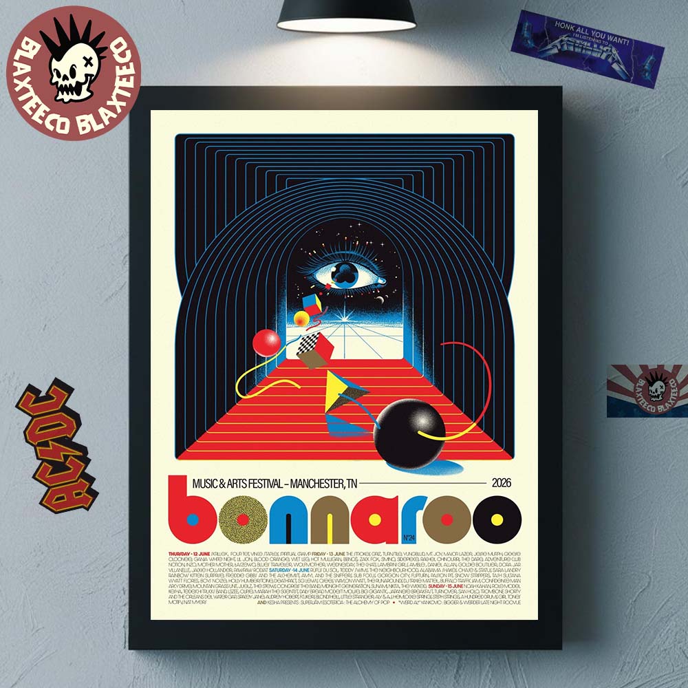 Bonnaroo Music And Arts Festival 2026 Official Merch - Adult & Kids T-Shirts, Sweatshirts & Hoodies apparel design preview 1