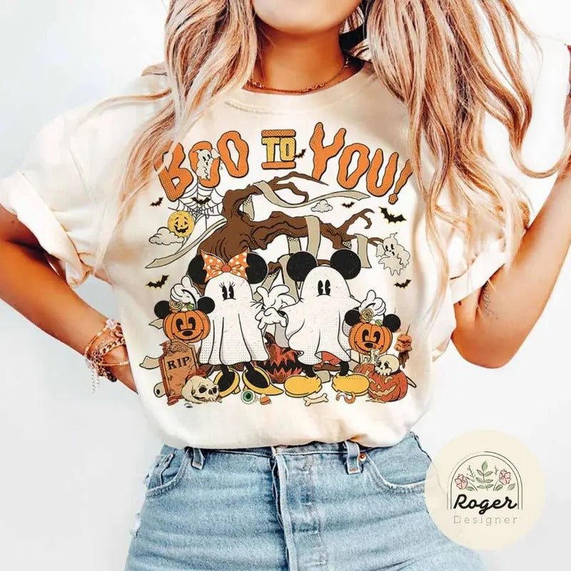 Boo You Ghost Pumpkin Spooky Season Halloween Not So - Adult & Kids T-Shirts, Sweatshirts & Hoodies apparel design preview 1