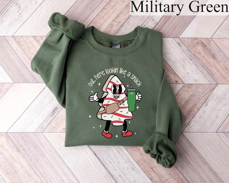 Boojee Out Here Lookin Like Snack Tree Cake Funny - Adult & Kids T-Shirts, Sweatshirts & Hoodies apparel design preview 1