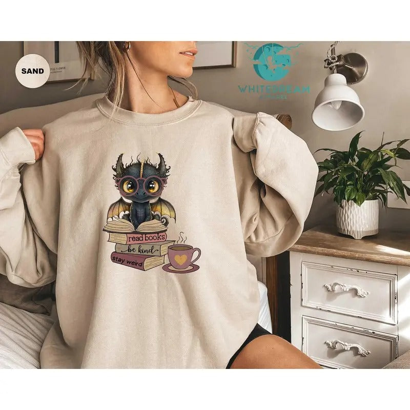Book Lover Be Kind Stay Weird Fantasy Reader Fourth - Adult & Kids T-Shirts, Sweatshirts & Hoodies apparel design preview 1