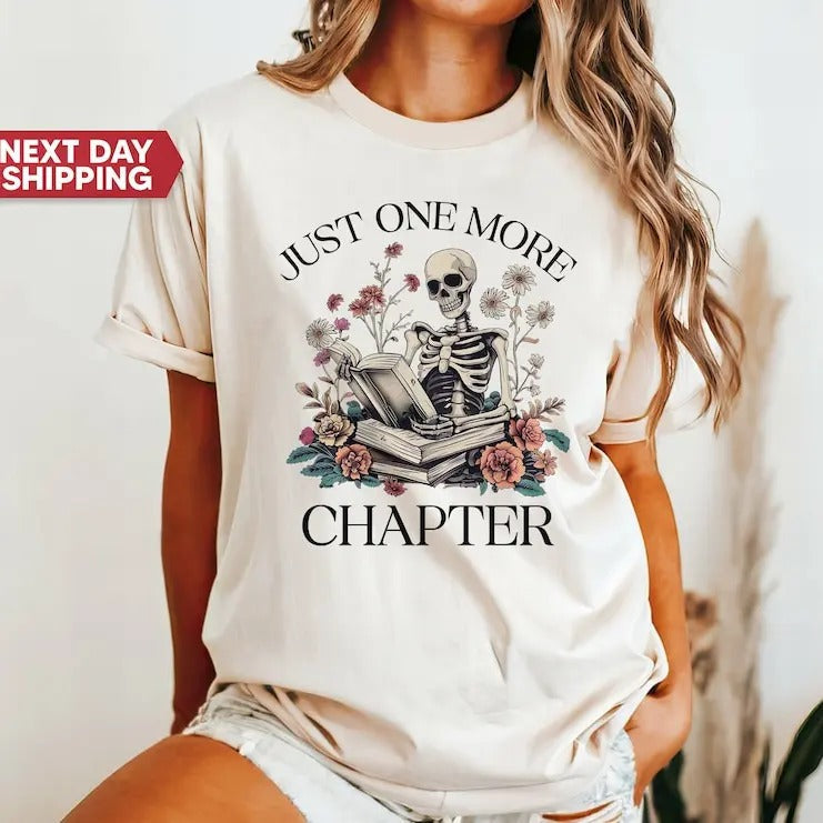 Book Just One More Chapter Bookworm Lover Reading - Adult & Kids T-Shirts, Sweatshirts & Hoodies apparel design preview 1