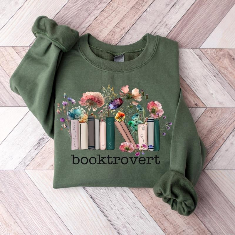 Book Booktrovert Sweat Lovers Bookish - Adult & Kids T-Shirts, Sweatshirts & Hoodies apparel design preview 1