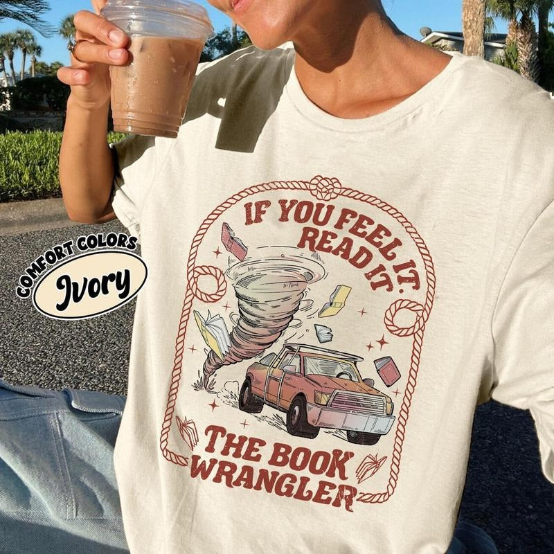 Book Wrangler Comfort Colors Western Lover Country - Adult & Kids T-Shirts, Sweatshirts & Hoodies apparel design preview 1