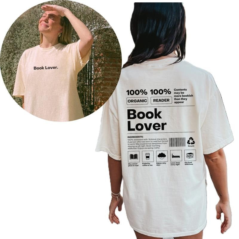 Book Lover Born Read Forced Work Funny Cool Bookish - Adult & Kids T-Shirts, Sweatshirts & Hoodies apparel design preview 1