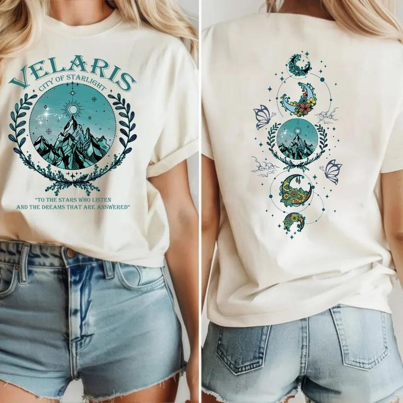 Bookish Acotar Velaris City Starlight Quote Sarah J - Adult & Kids T-Shirts, Sweatshirts & Hoodies apparel design preview 1
