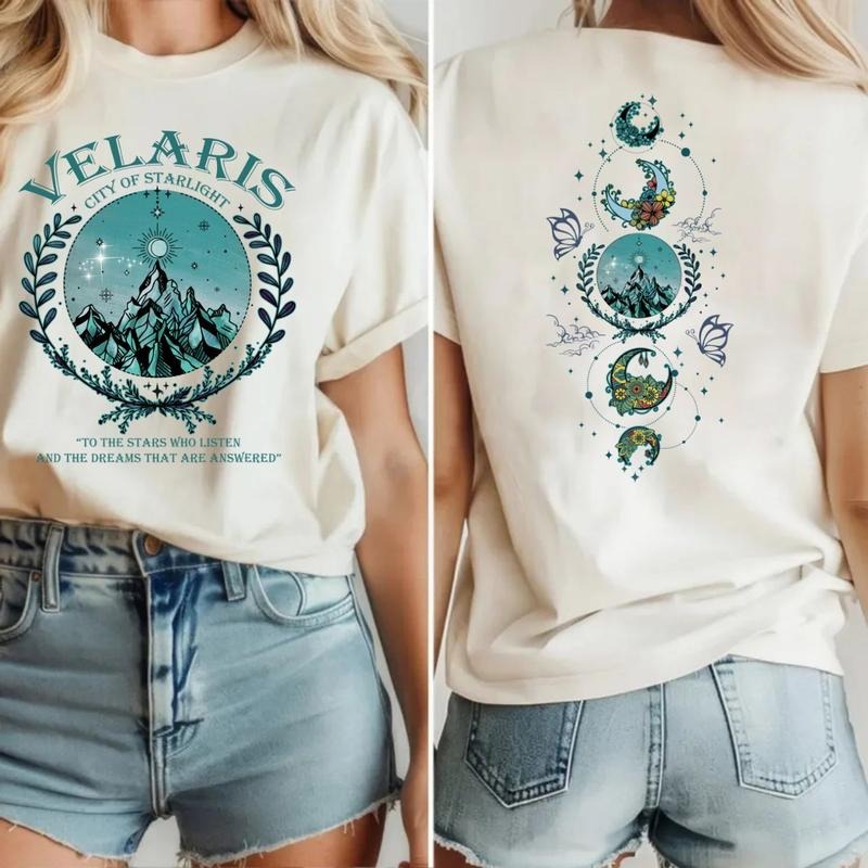 Bookish Acotar Velaris City Starlight Quote Sarah J - Adult & Kids T-Shirts, Sweatshirts & Hoodies apparel design preview 1