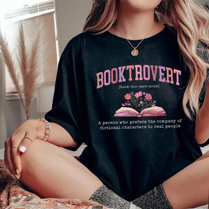 Booktrovert Definition Book Lover Printed Bookish - Adult & Kids T-Shirts, Sweatshirts & Hoodies apparel design preview 1