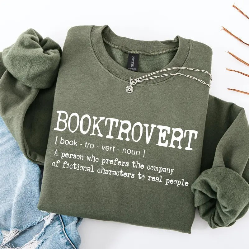 Booktrovert Book Lover Classic Literature Bookish - Adult & Kids T-Shirts, Sweatshirts & Hoodies apparel design preview 1