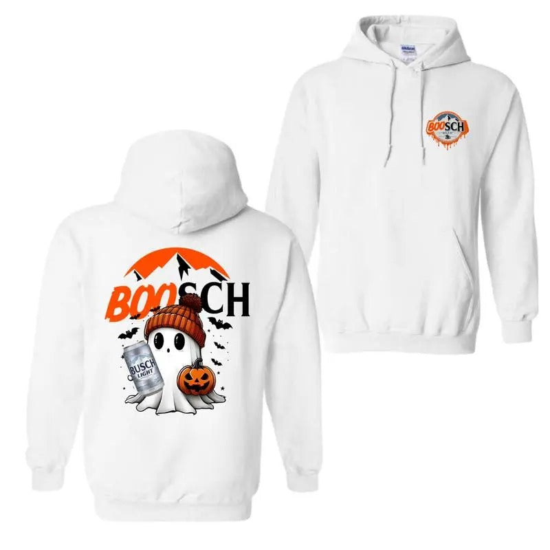 Boosch Light Cute Boo Ghost Halloween Double Sided - Adult & Kids T-Shirts, Sweatshirts & Hoodies apparel design preview 1