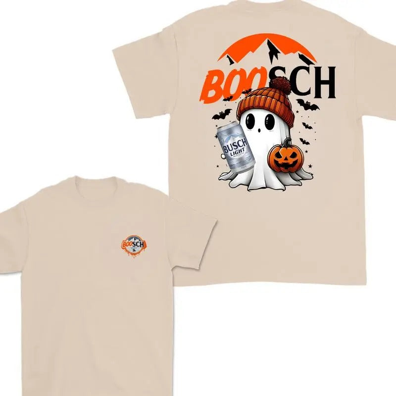 Boosch Light Cute Boo Ghost Halloween Double Sided - Adult & Kids T-Shirts, Sweatshirts & Hoodies apparel design preview 1