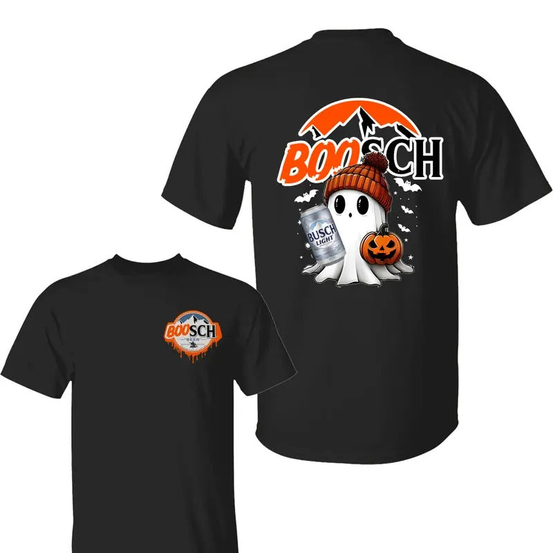 Boosh Light Cute Boo Ghost Halloween Classic Cotton 2 - Adult & Kids T-Shirts, Sweatshirts & Hoodies apparel design preview 1