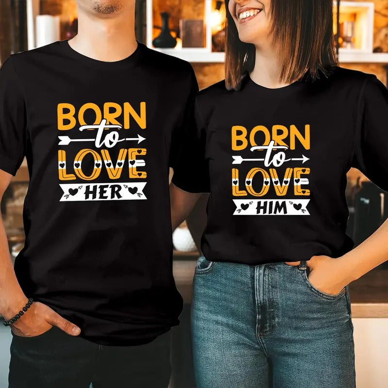 Born Love Him Her Cotton Fabric Casual Streetstyle - Adult & Kids T-Shirts, Sweatshirts & Hoodies apparel design preview 1