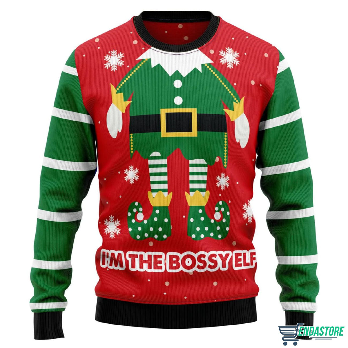 Bossy Elf 3D Ugly Christmas Sweater - Holiday Gift product image