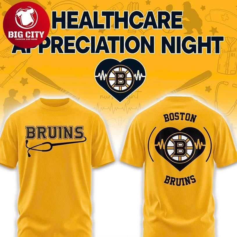 Boston Bruins Healthcare Appreciation x NHL 2026 - Adult & Kids T-Shirts, Sweatshirts & Hoodies apparel design preview 1