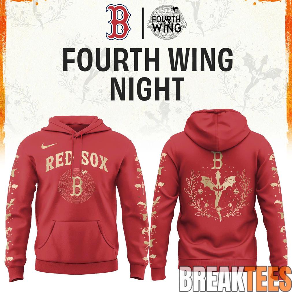 Boston Red Sox Fourth Wings Night 2026 Limited - Adult & Kids T-Shirts, Sweatshirts & Hoodies apparel design preview 1