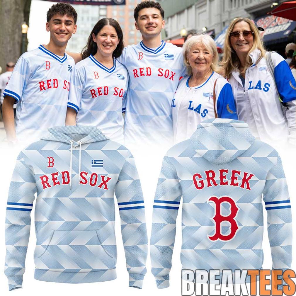 Boston Red Sox Greek American Celebration Night 2026 - Adult & Kids T-Shirts, Sweatshirts & Hoodies apparel design preview 1