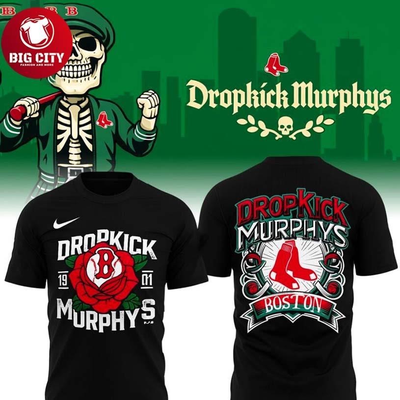 Boston Red Sox x Dropkick Murphys Two Sided - Adult & Kids T-Shirts, Sweatshirts & Hoodies apparel design preview 1