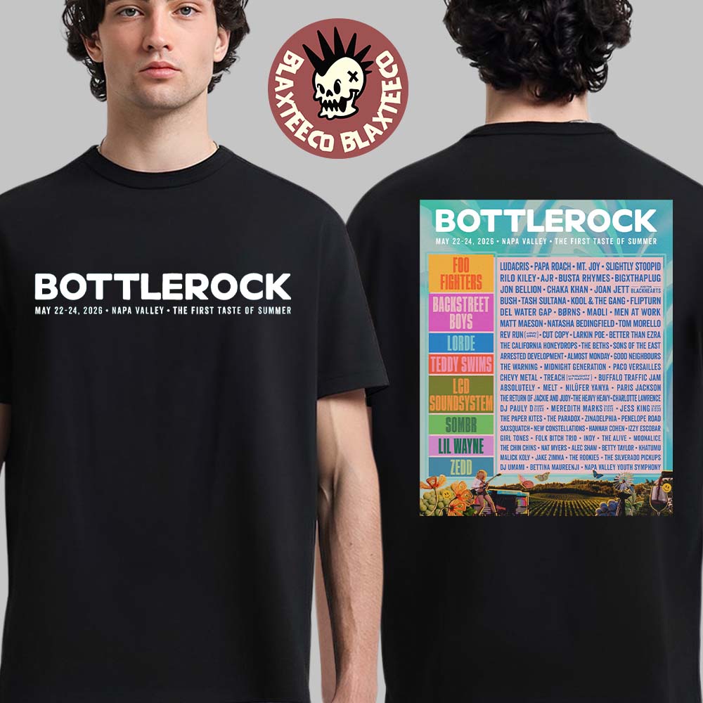 BottleRock Napa Valley 2026 Festival Full Lineup The - Adult & Kids T-Shirts, Sweatshirts & Hoodies apparel design preview 1