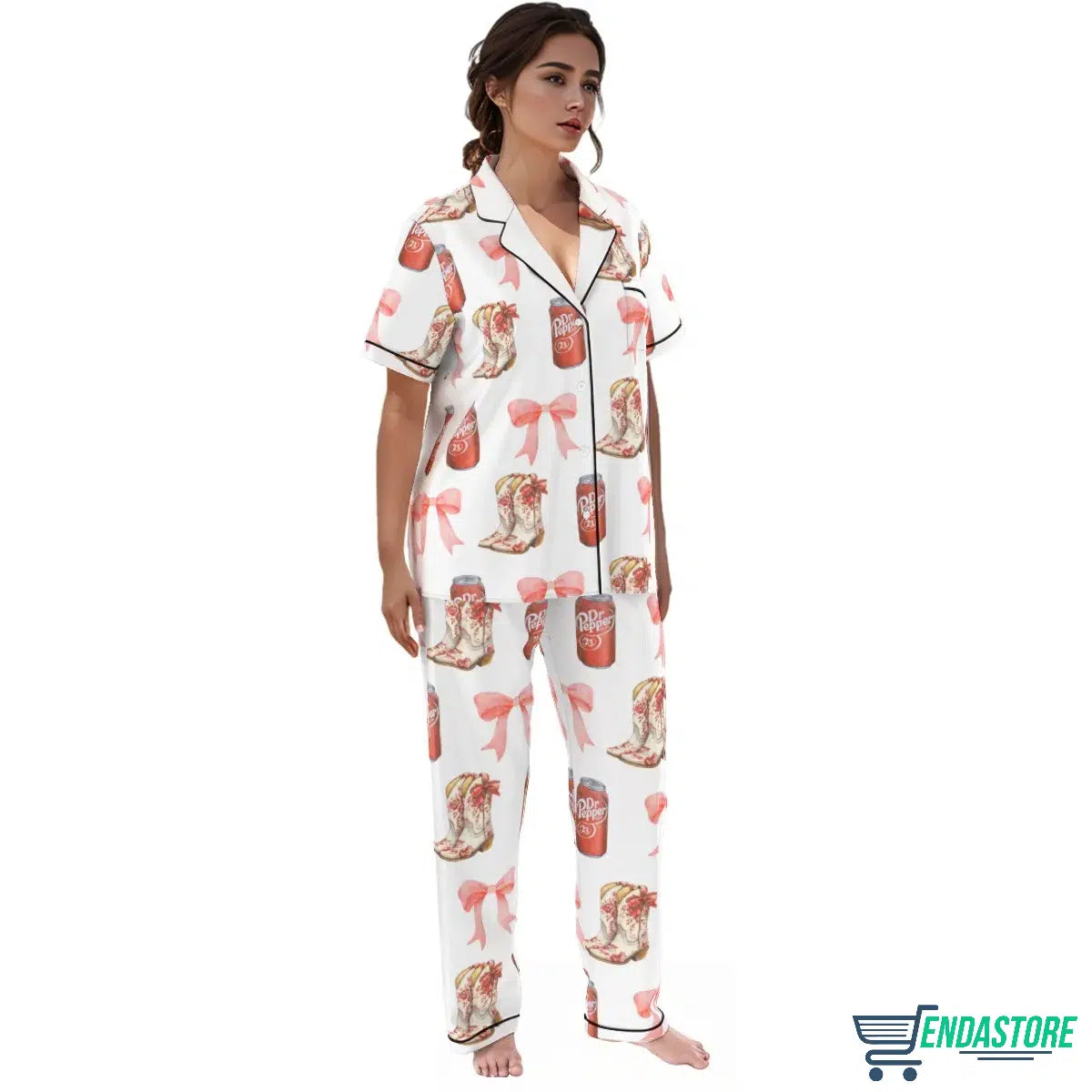 Bows And Dr Pepper Pajama Set 3D Sweater - Gift Idea product image 4