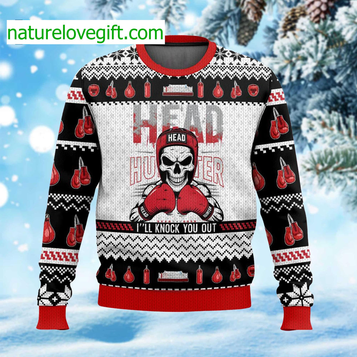 Guns N Roses Don’t Cry It Is Xmas Knitted Ugly Christmas Sweater - Holiday Gift product image 4