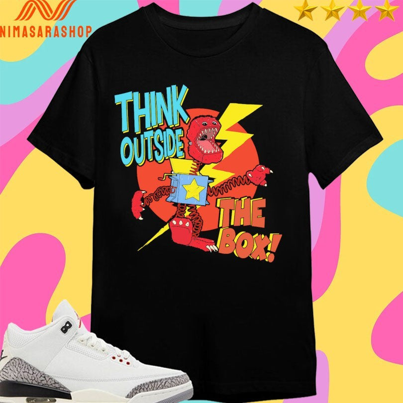 Boxy Boo Think Outside The Box - Adult & Kids T-Shirts, Sweatshirts & Hoodies apparel design preview 1