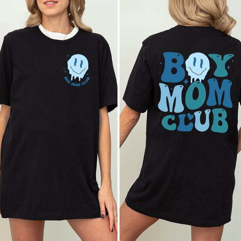Boy Mom Club Mama New Era - Adult & Kids T-Shirts, Sweatshirts & Hoodies apparel design preview 1