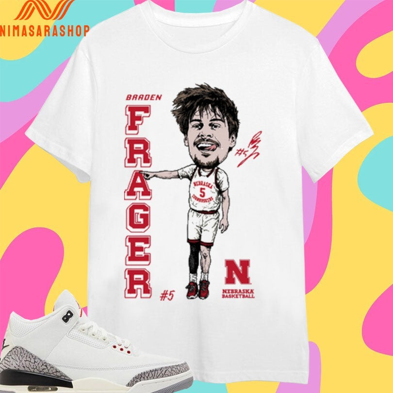 Braden Frager 5 Nebraska Cornhuskers Men’s - Adult & Kids T-Shirts, Sweatshirts & Hoodies apparel design preview 1